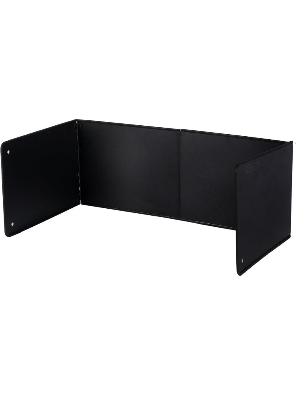 Large Black 4-Sided Oil Splash Guard - Non-Stick Foldable Frying Screen
